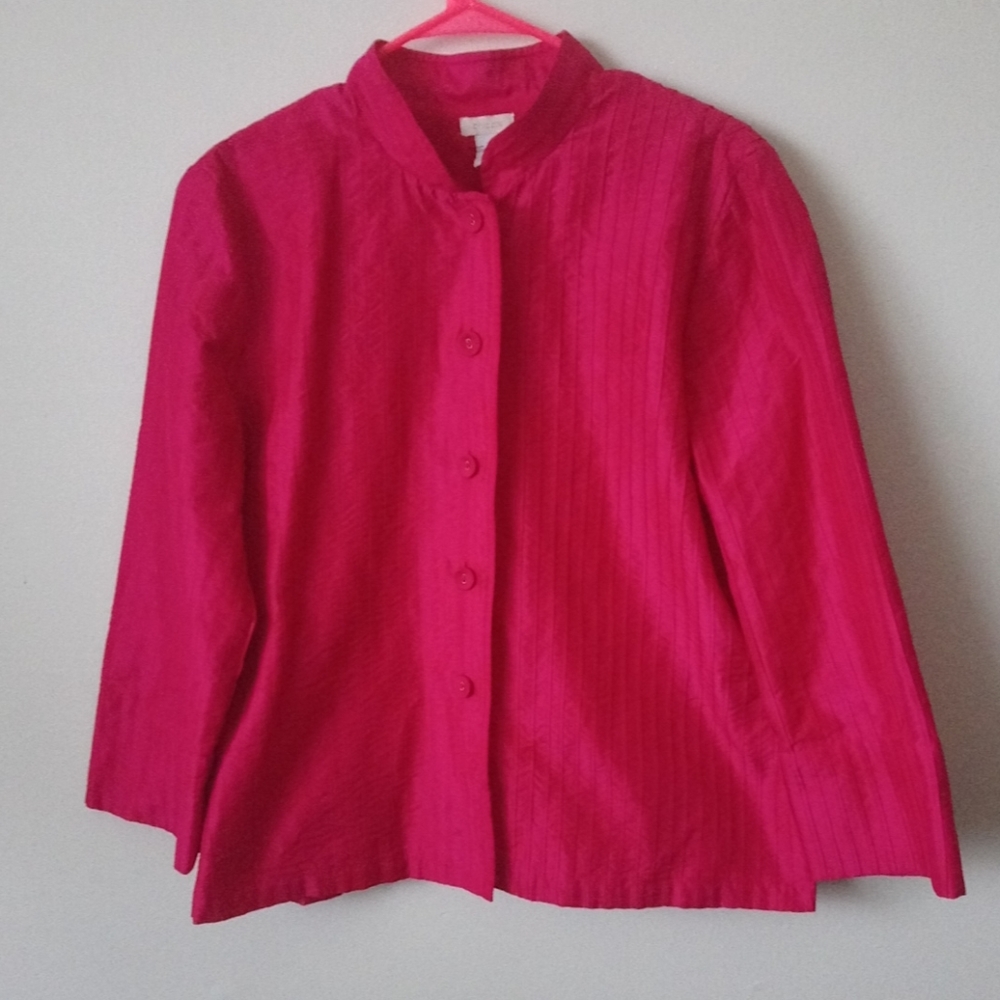 Chico's magenta blouse
